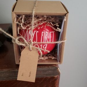 Rae Dunn Baby's First 2019 Ornament